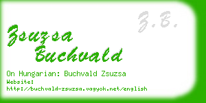 zsuzsa buchvald business card
